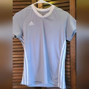 Baby blue Adidas jersey